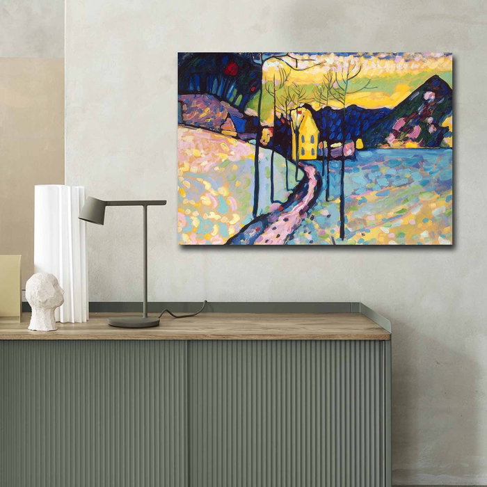 Wallity Paisaje invernal de Kandinsky - Lienzo decorativo 70 x 100 cm Wallity Paisaje invernal de Kandinsky - Lienzo decorativo 70 x 100 cm